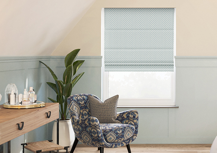 Jaipur, Chambray - Twist&Fit Roman Blind - Image 3